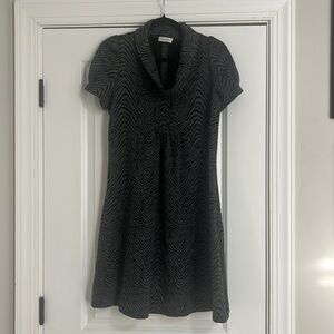 Size Medium Calvin Klein Black and Gray Dress